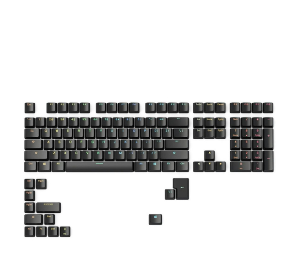 Glorious Doubleshot V2 Keycaps Black - 1299588 - zdjęcie
